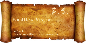 Parditka Vivien névjegykártya